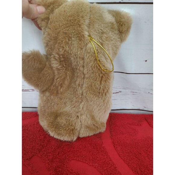 Vintage 24K Gold Polar Puff Plush Teddy Bear Hand Puppet - Picture 2 of 10